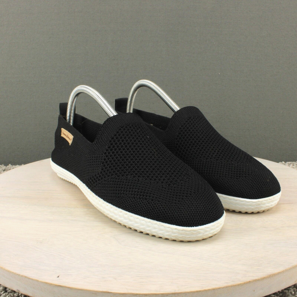Tommy Bahama Slip On Comfort Shoes Womens 8.5 Black Textile - Picture 2 of 9